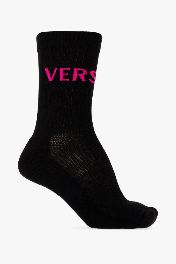 Versace Socks with logo Men's Clothing Vitkac